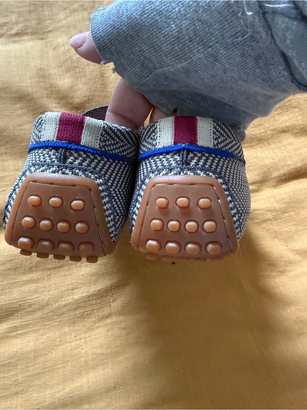 Rothy's Women’s Grey Herringbone Slip-On Loafers - Picture 5 of 8